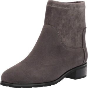 Valdini Bella gray leather boots womens 12